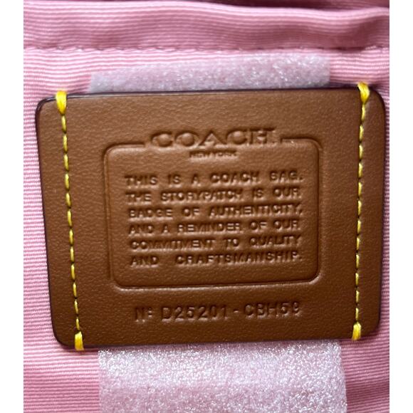 New With Tags Coach CBH59 Straw Teri Shoulder Bag - Picture 10 of 11